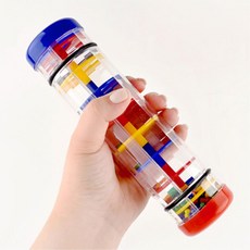 유치원 쉬운연주 구슬빗소리 투명레인메이커 흔드는악기 유아, 단일사이즈