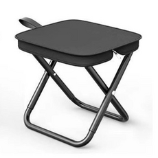 폴딩 캠핑 의자 낚시용 스툴 휴대용 미니 체어 자바라 접이식 스툴 대기용 간이 좌석, 베이지