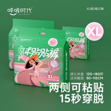 呼吸時代 安睡褲 兩側黏貼式 日用 安心褲 成人夜用褲 一次性衛生巾, 1個, 粘貼式褲子XL碼   2包8片