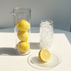 미르코리아 PC 클리어 슬림 냉장고 물병 880ml 카페 주전자 피쳐 홈카페, PC클리어냉장고물병 880ml, 1개