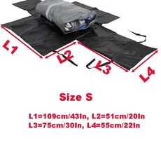 밸리보트 용품 튜닝 바다낚시 고무보트 소형레저보트 차량용 접이식 PVC 풍선 보트 보관 가방 카약 운반, 사이즈 S