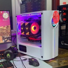 禪緣香捨 玩嘉無限玩傢機箱 自帶燈條MATX主闆240水冷側透遊戲臺式電腦機箱, 無限玩嘉黑色,【單機箱】中小闆