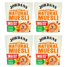 Jordans 조단스 내추럴 뮤즐리 시리얼 1kg 4팩