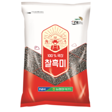 농협 [25년산 햇곡] 농협양곡 한토래 국산 찰흑미, 1kg, 1개