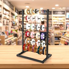 6단 철제 꽃집 리본거치대 걸이 수납장 공방 리본 포장 정리대