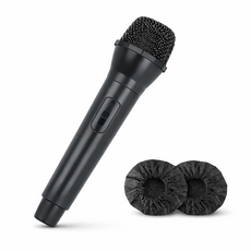 사운드픽 마이크모형 커버 2개 세트 가짜 핸드 무대 공연 파티 촬영 소품