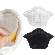 2개입 한쌍 발 뒤꿈치 패드 신발 운동화 수선 구두 뒷꿈치 물집방지 쿠션, 블랙, 1세트