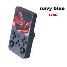 소스 R36S 레트로 핸드 헬드 비디오 게임 콘솔 Linux 시스템 인치 IPS 스크린, N y blue 128G