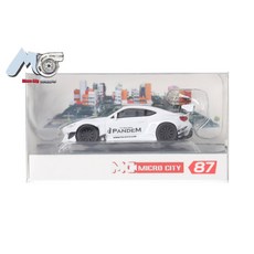 MICRO CITY PANDEM Toyota GR86 模型 純白, 1個