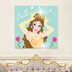 보석십자수 디즈니 프린세스 일러스트 25x25, 단품, 1개