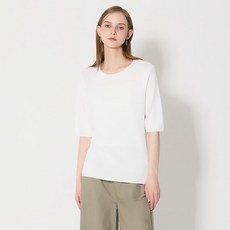 오조크 OZOC 린넨 라운드넥 반팔 니트 택가격 69000원 733099