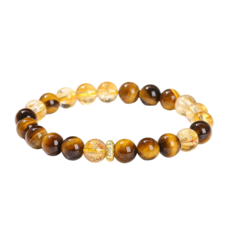 Niviis 천연호안석 팔찌 황수정 황동 재물운 성공운 행운 AA급 천연석 2026 개운템