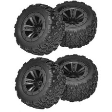 4개 83mm 고무 타이어 휠 RC카 모델 16101 16102 16103 프로 16207 16208 16209 H16 16889 116 스케일 애프터마켓