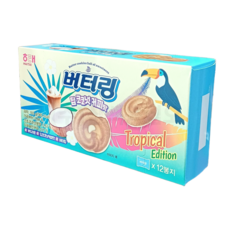 해태 버터링 딥코코넛커피맛, 2개, 103g
