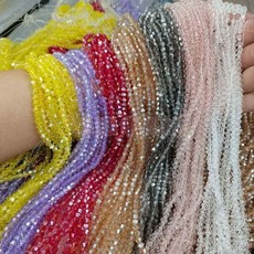 【開發票/統編】500顆玻璃水晶串珠 DIY手工製作編織戒指手鏈高透光飾品珠