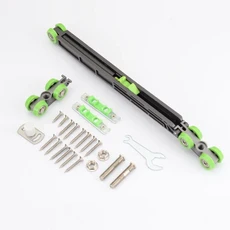 양방향 완충 풀리 도어 롤러 슬라이딩 도어 서스펜션 레일 유압 풀리 옷장 도어 행잉 휠 트랙, 01 one-way