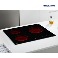 나비엔 매직 하이라이트 3구 전기레인지 쿡탑 매립형, 빌트인, ERH-1403