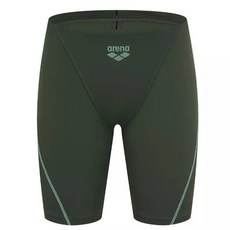 백화점상품 아레나 남성수영복 네온 선수 4부 카키 멋스러운 운동수영복