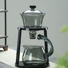 차 도구 우려내는 기계 세트 홍차 주전자 차내리는도구, 1개, 1L, 라운드 컬럼 그레이 마그네틱