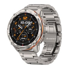 KOSPET TANK T3 Ultra 2 GPS 스마트 워치 남성용 나침반 고도계 기압계 60일 배터리 5ATM IP69K 방수 AMOLED BT 통화, Silver double strap, 3.632cm, GPS + 블루투스