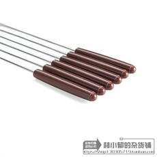 퐁듀포크세트 스테인리스 롱포크 티포크 1개 도구 6pcs 6종 블랙, J. 커피색 세트