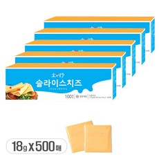 소와나무 슬라이스치즈, 18g, 500개