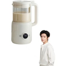 olayks 立時豆漿機 第四代升級版 3層12葉鋼刀 電子食譜, 1.2L 陶白色, OLK-D01