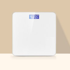 體重秤家用智能體脂秤藍牙充電款人體電子秤專業高精準稱重計定製, 1個, 1個, 電池款【珍珠白】高精準體重秤/持久續航