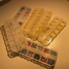 레진아트 네일아트 꾸미기 파츠 세트 믹스큐빅 mar+994ct