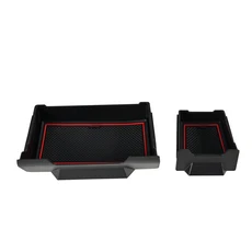 토요타 4러너 2014 2015-2024용 차량용 액세서리 수납 서랍 콘솔 팔걸이 박스 수납함 휴대폰 거치대 정리, 01 2pcs