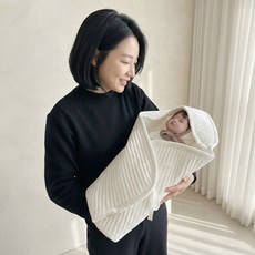 아이레빗 신생아 순면 줄누빔 겉싸개 가을 겨울 봄 용 겉싸보 이불 아기 출산선물 용품