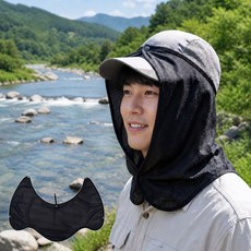 리빙천재 국산 안전모자 햇빛가리개 천 아이스 쿨, 1개, 01)밀크화이트