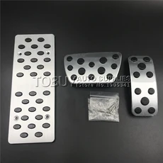 도요타 야리스 크로스 2020 용 자동차 개조 페달 커버 가스 브레이크 발받침 패드 인테리어 장식 액세서, 3pcs, 3pcs