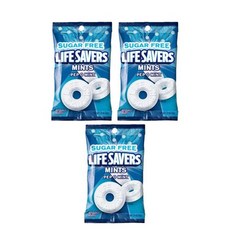 라이프세이버스 무설탕 페퍼민트 (팩당 2.75온스) (3개 팩) Lifesavers Sugar Free Peppermint (2.75 oz per pack) (Pack of 3)