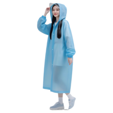 다마네 얼굴이 안 젖는 와이드 챙 우비 휴대용 우비 EVA 다회용 우비