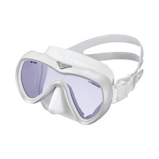 GULL VADER Mask UV420 日製頂級矽膠潛水面鏡 多色可選 潛水面鏡, 白色 (白色裙邊)