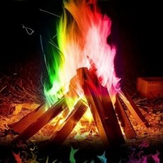 무지개 불꽃가루 캠핑