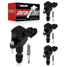 150987 OKLPF 점화 코일 팩 UF491 및 XP5263 이리듐 플래티넘 스파크 플러그 4피스 세트 쉐보레 말리부 이쿼녹스 코발트 뷰익 라크로스 리갈 GMC 터레인, 150987 OKLPF 점화 코일 팩 UF491 및 X
