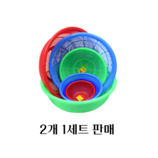 유진 원형소쿠리 1호~14호 플라스틱 과일 야채 김장 채반 바구니, 1호, 군청