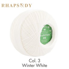 53 색상 면화 진주 스레드 크기 40 100% 이집트 긴 스테이플 면화 가스 더블 머서 태팅 뜨개질 Crochet300Yards, 열 3, 1개