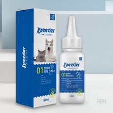 애완견귀세척제 브리더 귀세정제 120ml