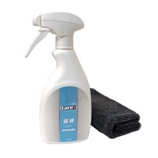 Cares 卡爾氏 2合1玻璃鍍膜除油清潔劑組 (含特級蝌蚪布), 1, 500ml