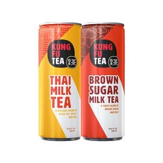 쿵푸차 밀크티(갈색 설탕 + 태국 밀크티), 3 Brown Sugar + Thai Milk Tea