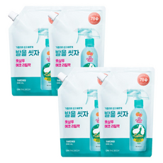 (대용량 리필) 온더바디 코튼풋 발을씻자 풋샴푸 자몽향 리필, 500ml, 4개, 4개입