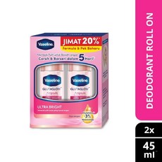 바셀린 울트라 브라이트 데오도란트 세럼 롤온, 2개, 45ml