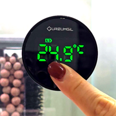 25년 신형 구름길 디지털 어항 온도계 자동절전 외부 부착형 고정밀 센서, 1개