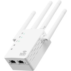 2026 가정용 WiFi Extender 신호 부스터 9800제곱피트 무선 인터넷 중계기 이더넷 포트가 있는 장거리 및 증폭기 라우터 익스텐더 99% 장치 지원 1탭 설정, white-ai6
