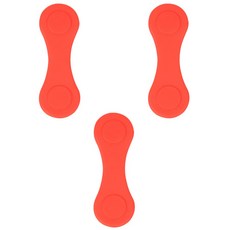 골프 모자 클립 마그네틱 실리콘 골프 공 마커 위치 교정용, 3Pcs Red