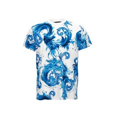 베르사체진쿠튀르 그래픽 프린트 티셔츠