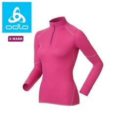 ODLO 瑞士 女半襟加強保暖長袖內衣 紫 15515